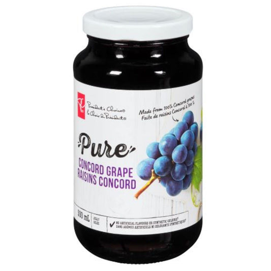 President's Choice Pure Concord Grape Jelly 500ml/16.9oz (Shipped from Canada)