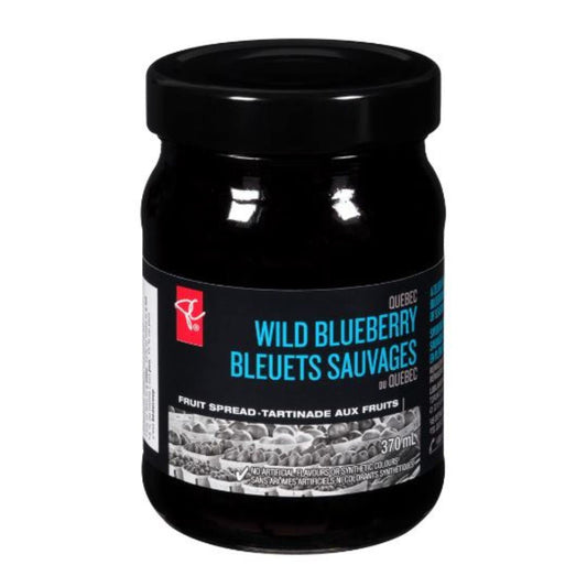 President’s Choice Black Label Quebec Wild Blueberry Fruit Spread, 370ml/12.5oz (Shipped from Canada)