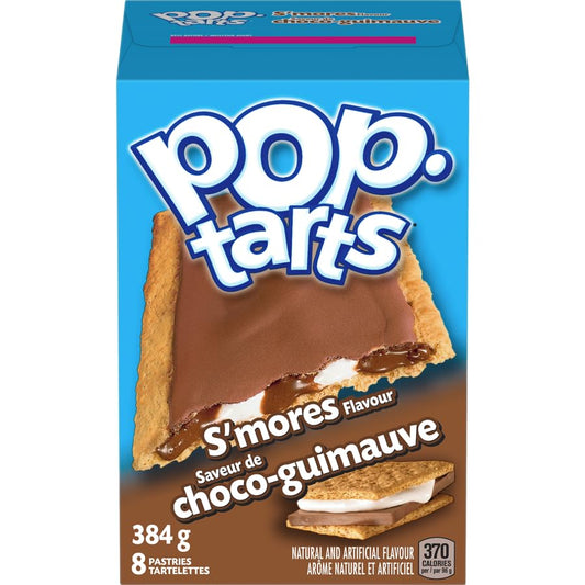 Kellogg's Pop-Tarts toaster pastries, S'mores, 8 pastries, 384g/13.5oz (Shipped from Canada)