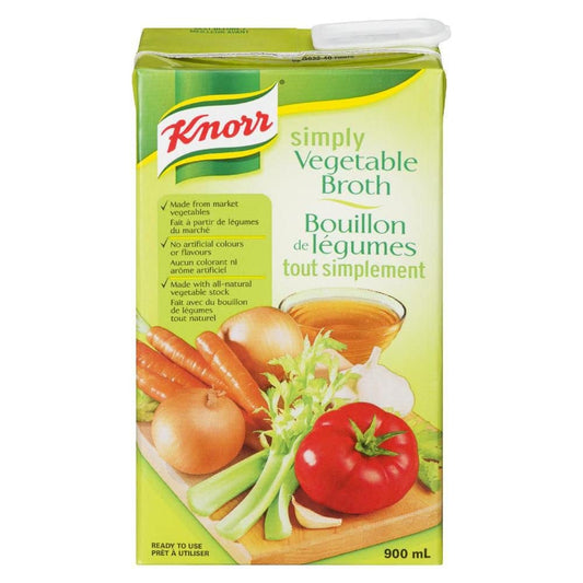 Knorr Simply Vegetable Broth 900mL/30.4fl.oz (Shipped from Canada)