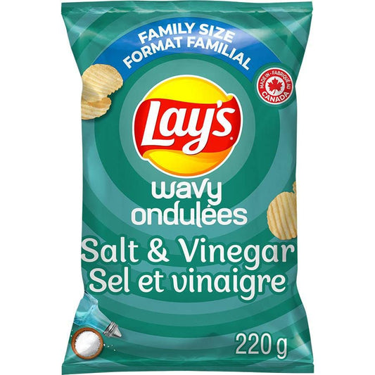 Lays Wavy Salt and Vinegar Potato Chips