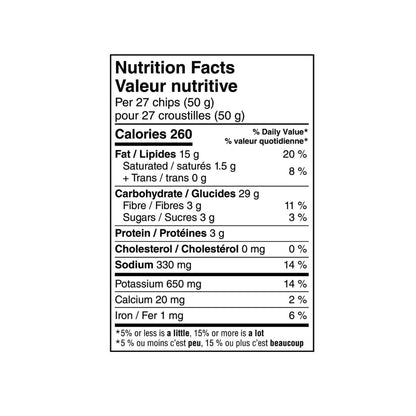 Miss Vickies Sweet Spicy Ketchup Chips nutrition facts