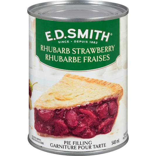 E.D. Smith Rhubarb Strawberry Pie Filling 540ml/18.2fl.oz (Shipped from Canada)