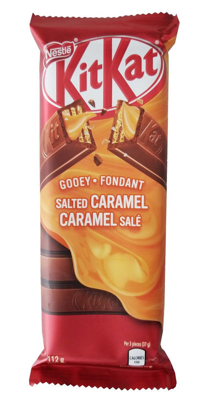 Kit Kat Gooey Salted Caramel Wafer Bar, 112g/3.9oz (Shipped from Canada)