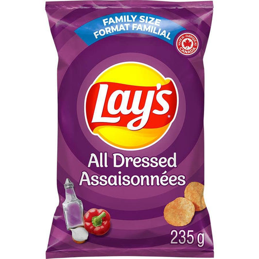 Lays All Dressed Potato Chips Family Bag
