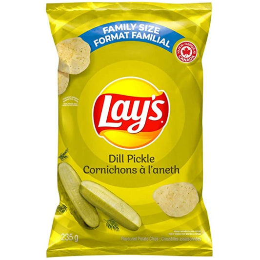 Lays Dill Pickle Potato Chips Family Bag
