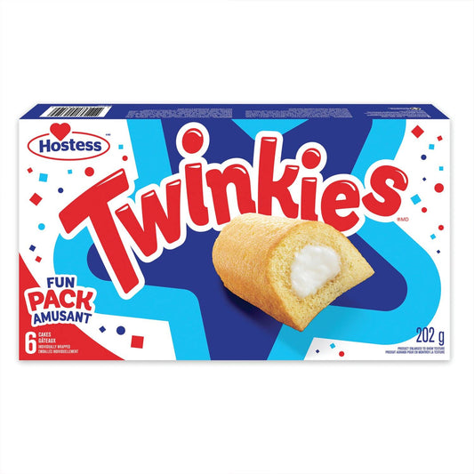 Hostess Twinkies Vanilla Cakes 202g/7.1oz (Shipped from Canada)