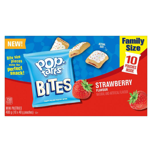 Pop Tarts Bites Strawberry Mini Pastries, 400g/14.1oz (Shipped from Canada)