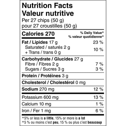 Lays Chicken and Tomato Potato Chips Nutritional Facts