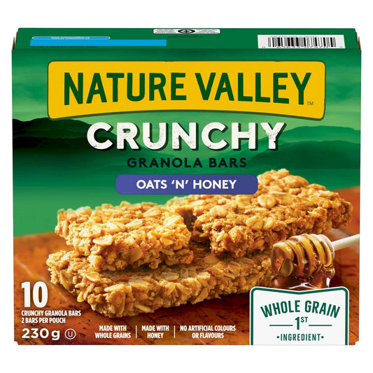 Nature Valley Crunchy Oats and Honey Granola Bars, 230g/8.1oz (Shipped from Canada)