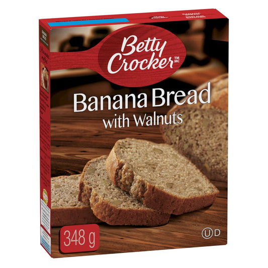 Betty Crocker Banana Bread with Walnuts Baking Mix 348g/12.2oz (Shipped from Canada)