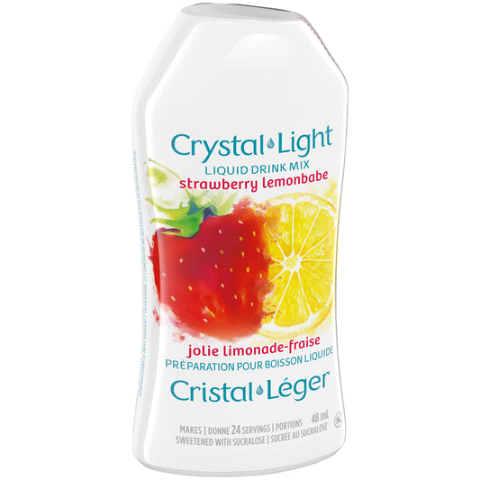 Crystal Light Liquid Drink Mix Strawberry Lemonbabe 48ML/1.623oz (Shipped from Canada)