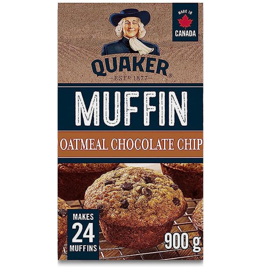 Quaker Muffin Mix Oatmeal Chocolate Chip Muffin Mix, 900g/31.7oz (Shipped from Canada)
