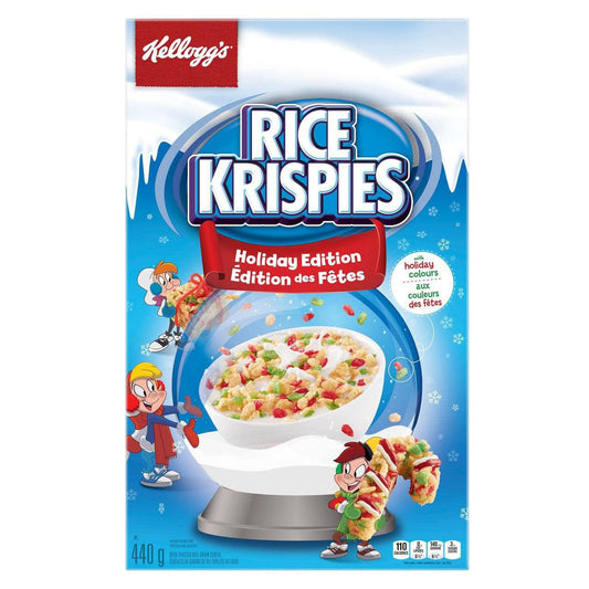 Kellogg's Rice Krispies Holiday Cereal 440g/15.5oz (Shipped from Canada)