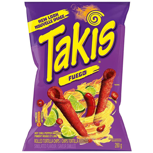 Takis Fuego Spicy Chili Pepper Lime 