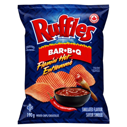 Ruffles Flamin' Hot Bar-B-Q Potato Chips