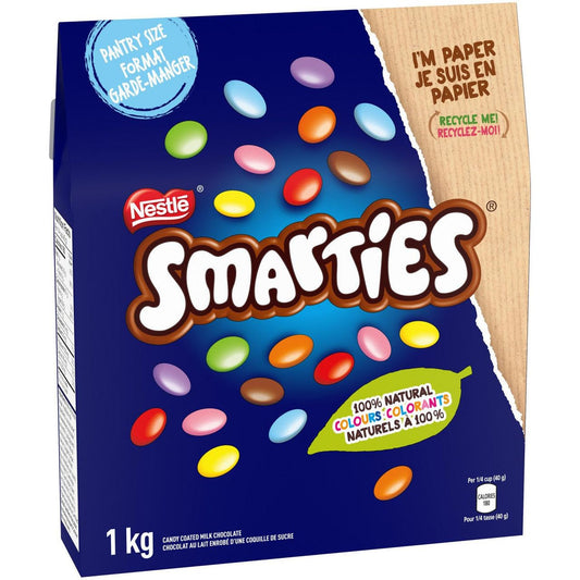 Smarties Chocolate Candy Pantry Size, 1kg/35.2oz (Shipped from Canada)