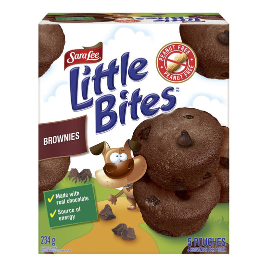 Sara Lee Little Bites Chocolate Brownies, Peanut Free Snacks (Shipped from Canada)