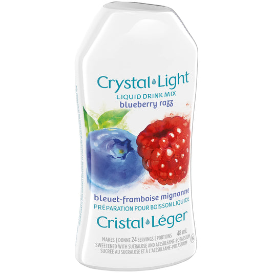 Crystal Light Liquid Drink Mix Blueberry Razz  48mL/1.6oz (Shipped from Canada)