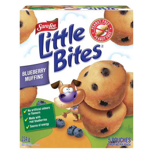 Sara Lee Little Bites Blueberry Muffins, Peanut Free Snacks (Shipped from Canada)