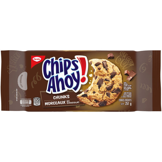 Christie Chips Ahoy Chunks Chocolate Chip Cookie 251g/8.9oz (Shipped from Canada)