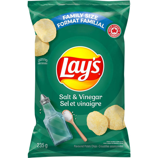 Lays Salt & Vinegar Potato Chips Family Bag