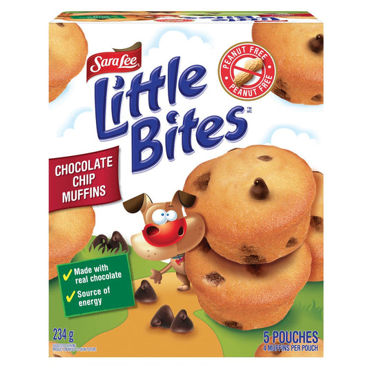 Sara Lee Little Bites Chocolate Chip Muffins, Peanut Free Snacks (Shipped from Canada)