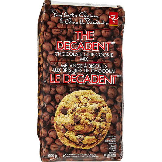 Presidents Choice Decadent Chocolate Chip Cookie Baking Mix 500g/17.6oz (Shipped from Canada)