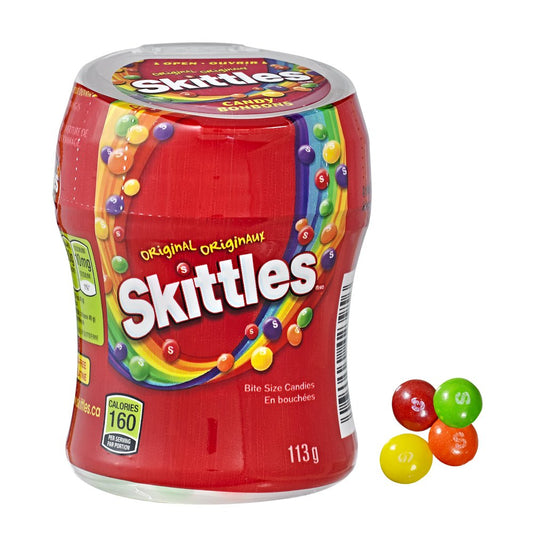 Skittles Original Bottle 113gm 3.9oz (Shipped from Canada)