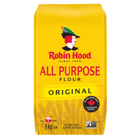 Robin Hood Original All Purpose Flour 1kg/35.27oz (Shipped from Canada)
