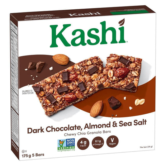 Kashi Dark Chocolate Almond & Sea Salt Whole Grain Bars 175g/6.1oz (Shipped from Canada)