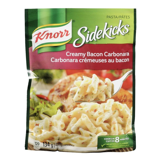 Knorr Sidekicks Cream Bacon Carbonara Pasta 134g/4.72oz (Shipped from Canada)