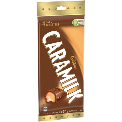 Cadbury Caramilk Chocolate Bars 4x50g 200g/7.05oz (Shipped from Canada)