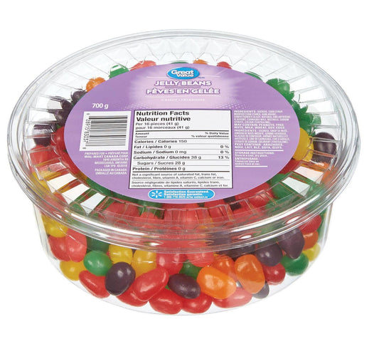 Great Value Jelly Beans 700g/24.6oz (Shipped from Canada)