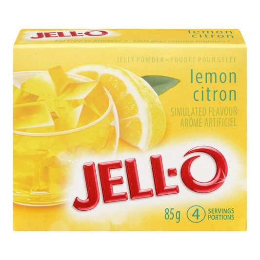 Jell-O Jelly Powder Lemon 85g/2.99oz (Shipped from Canada)