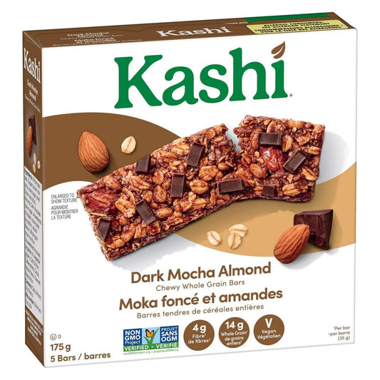 Kashi Chewy Granola Bars Variety, Cherry Dark Chocolate, Mocha & Almond Sea Salt, (Pack of 3 Boxes), 175g/6.1oz Shipped from Canada