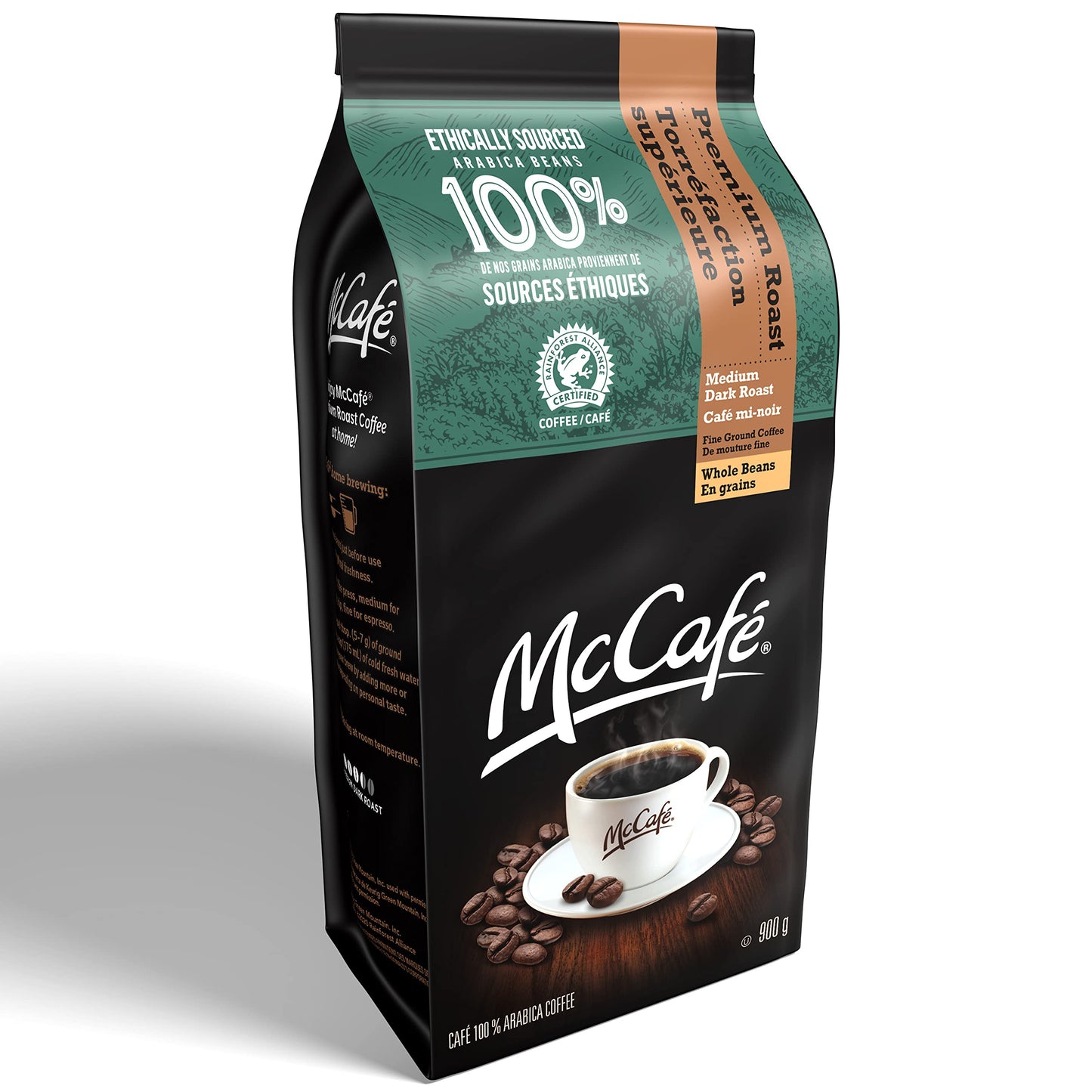 McCafe Medium Dark Premium Roast Whole Beans 900g/31.7oz (Shipped from Canada)