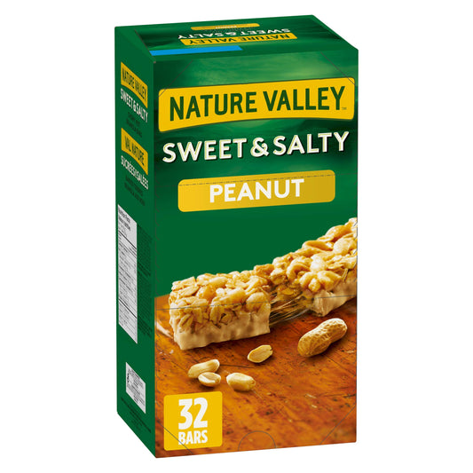 Nature Valley Sweet & Salty Peanut Chewy Dipped Granola Bars 1.1kg/38.80oz (Shipped from Canada)