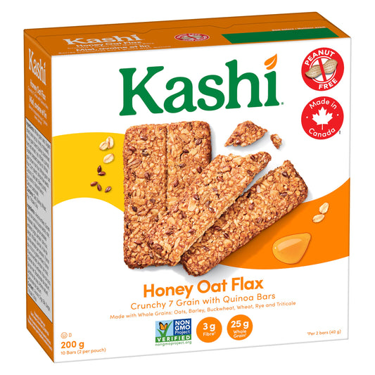 Kashi 7 Grain Honey Oat Flax with Quinoa Bars, 200g/7.1ozoz (Shipped from Canada)