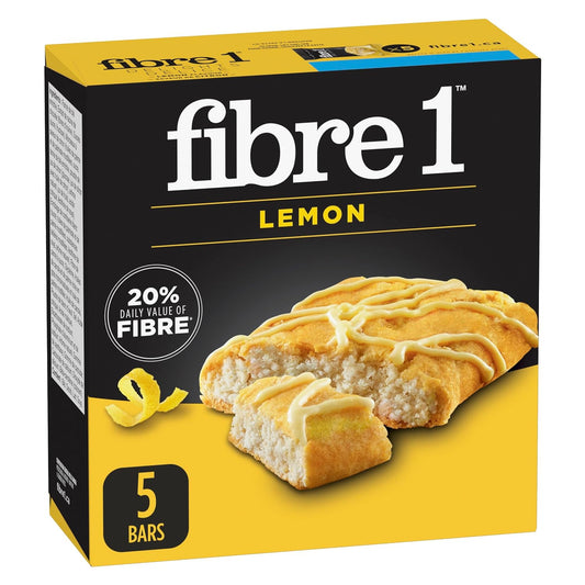 Fiber 1 Delights Bar Lemon Flavor 125g/4.4oz (Shipped from Canada)