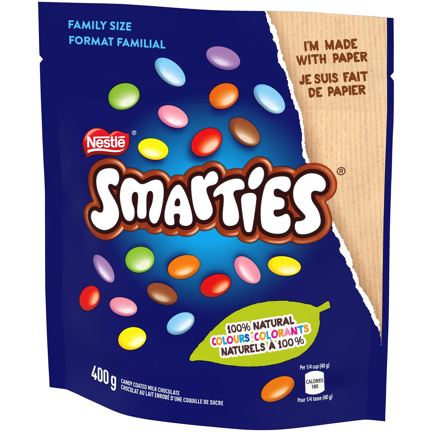Nestle Smarties Pop'N Pour Sharing Bag, 400g/14.1oz (Shipped from Canada)