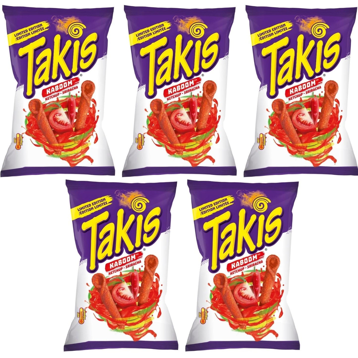Takis Kaboom Ketchup-Sriracha pack of 5
