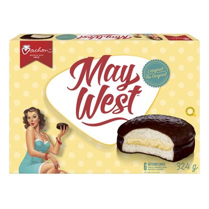 Vachon May West White Sponge Snack Cakes, 324g/11.42oz (Shipped from Canada)