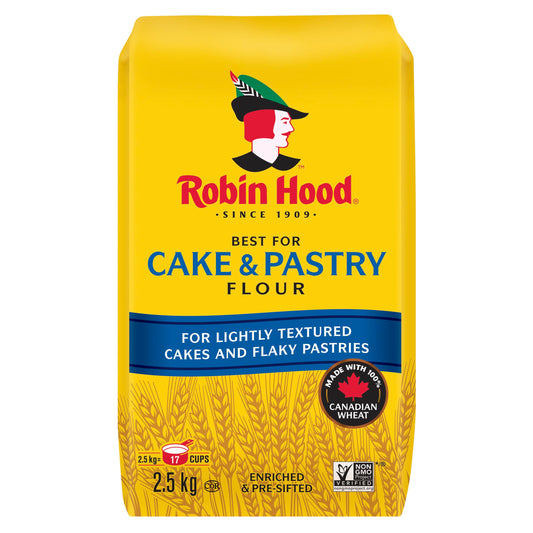 Robin Hood Best for Cake & Pastry Flour 2.5Kg/88.18oz (Shipped from Canada)