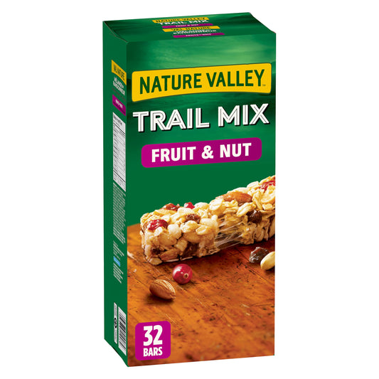 Nature Valley Fruit & Nut Chewy Trail Mix Granola Bars, 1.12kg/39.50oz (Shipped from Canada)