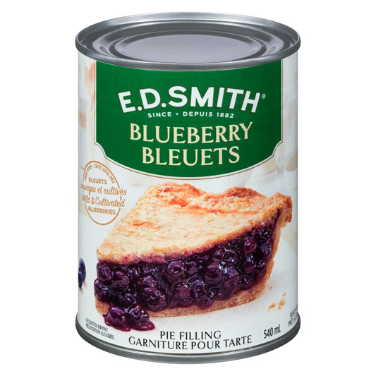 E.D. Smith Blueberry Pie Filling 540ml/18.2fl.oz (Shipped from Canada)