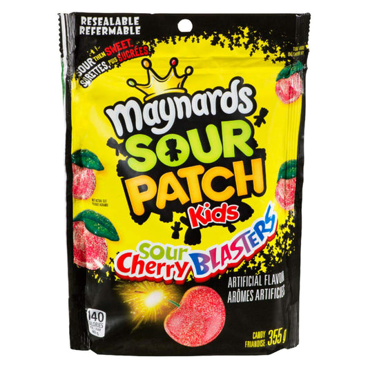 Maynards Sour Cherry Blasters Candy 355 Gram/12.52oz (Shipped from Canada)