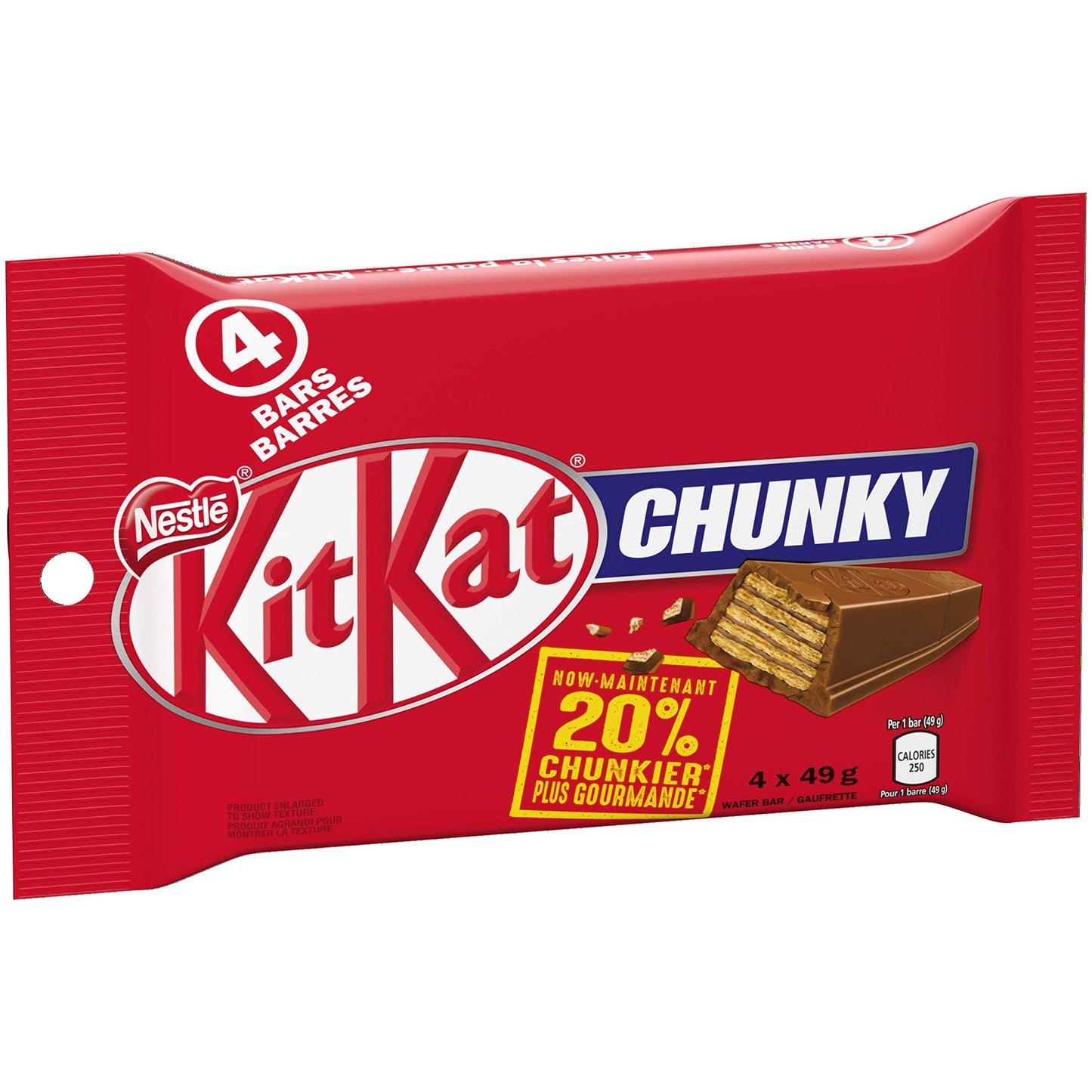 Kit Kat Chunky Chocolate Bars Multipack, 4 X 49g, 196g/6.9oz (Shipped from Canada)
