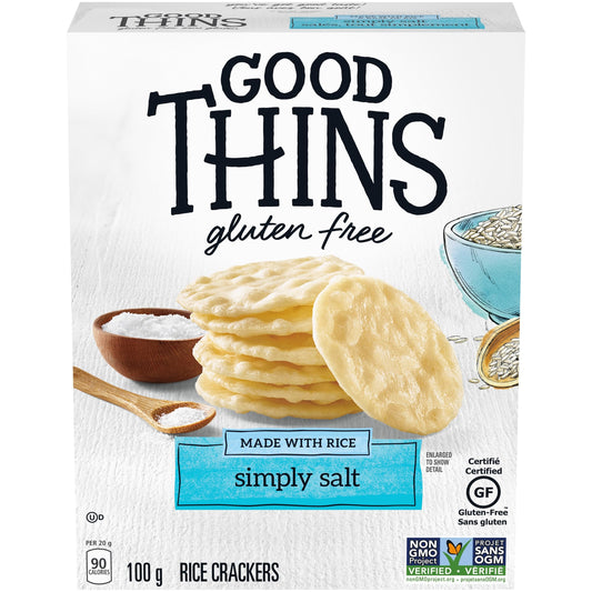 Good Thins Rice Thins Simply Salt Saltines 100g/3.5oz (Shipped from Canada)