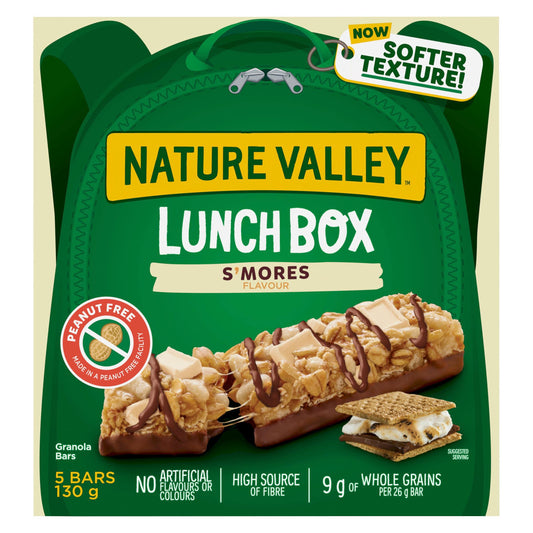 Nature Valley Lunch Box Smores Chewy Dipped Granola Bars 130g/4.6oz  (Shipped from Canada)